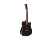 DIMAVERY DR-612 Western guitar 12-string, black