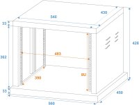 ROADINGER Steel Rack SR-19, 8U