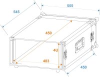 ROADINGER Rack PRO 4U 45cm