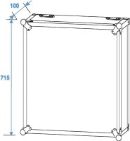 ROADINGER Rack PRO 15HE 45cm mit Rollen