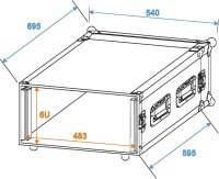 ROADINGER Amplifier Rack PR-2ST, 6U, 57cm deep