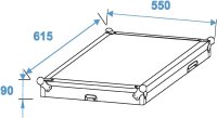 ROADINGER Spezial-Kombi-Case Profi, 12HE mit Rollen