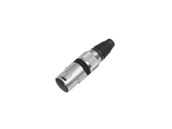 OMNITRONIC XLR plug 3-pin bk 10x