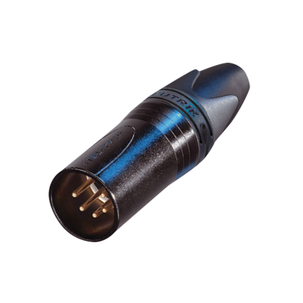Neutrik XLR 5P Connector - male - Neutrik XX Silver contacts - black housing