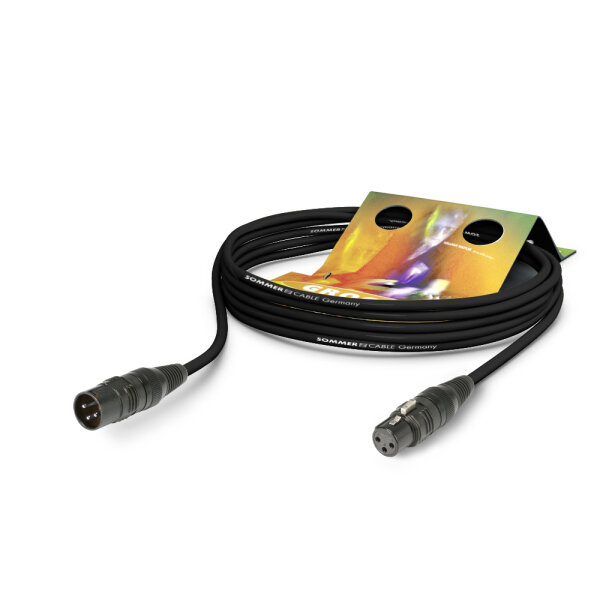 SOMMER CABLE DMX Kabel XLR 3pol 10m sw Hicon