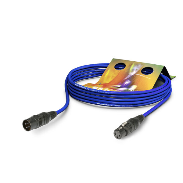 SOMMER CABLE DMX Kabel XLR 3pol 3m bl Hicon