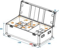 ROADINGER Flightcase 8x ML-56/ML-64