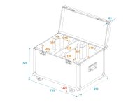 ROADINGER Flightcase 2x TMH-X5 with Wheels