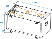 ROADINGER Flightcase 2x LCD ZL50