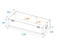 ROADINGER Flightcase 2x LCD ZL50