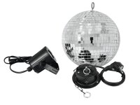 EUROLITE Mirror Ball Set 20cm with LED Spot