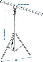 OMNITRONIC Overhead Microphone Stand bk