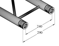 ALUTRUSS BILOCK BQ2-2500 2-way Cross Beam