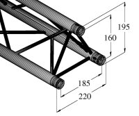 ALUTRUSS DECOLOCK DQ3-1000 3-Way Cross Beam