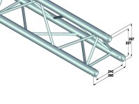 ALUTRUSS TRILOCK 6082-210 3-Way Cross Beam