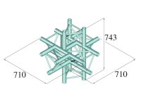 ALUTRUSS TRILOCK 6082AC-61 6-way Piece