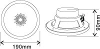 OMNITRONIC WF-6 Flush-Mount Speaker
