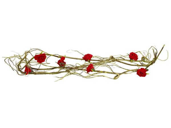 EUROPALMS Rose Garland (EVA), artificial, red