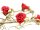 EUROPALMS Rose Garland (EVA), artificial, red