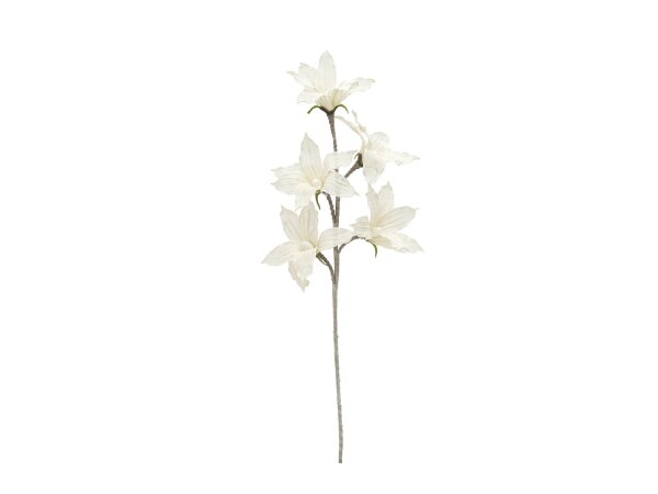 EUROPALMS Clematis Branch (EVA), artificial, white