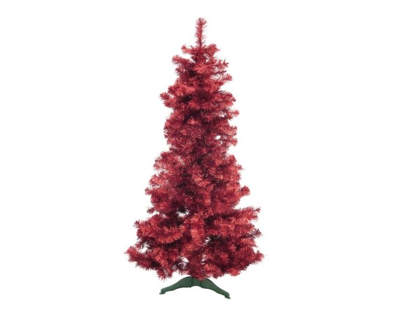 EUROPALMS Fir tree FUTURA, red metallic, 180cm