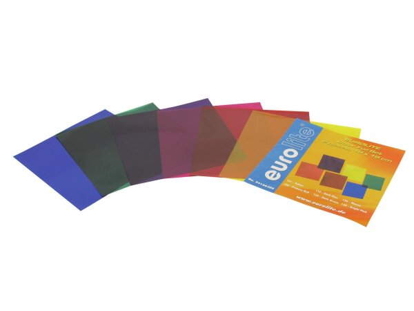 EUROLITE Color Foil Set 19x19cm, six colors