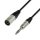 Adam Hall Cables 4 STAR BMV 0030 - Symmetrisches Kabel REAN® XLR Male auf Klinke TRS | 0.3 m