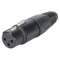 NEUTRIK® XLR, 3-pole , metal-, Soldering-female...