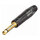 NEUTRIK® jack (6,3mm)  2-pole metal-Soldering-male connector, gold plated pin, straight, black