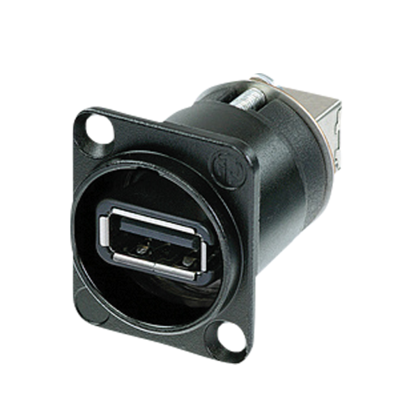 Neutrik USB D-size Black housing