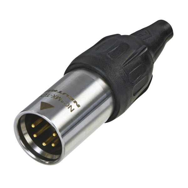 Neutrik XLR 5P Connector - male TOP Gold contacts - stainless steel housing