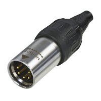 Neutrik XLR 5P Connector - male TOP Goldkontakte -...