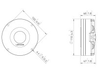 LAVOCE DN14.25T 1,4 Zoll Kompressionstreiber