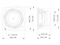 LAVOCE FSN020.72 2" Fullrange, Neodymium Magnet, Steel Basket Driver