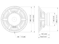 LAVOCE WSF121.70G 12" Guitar Woofer, Ferrite Magnet Steel Basket Driver