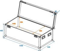 ROADINGER Universal Case Pro 140x50x50cm