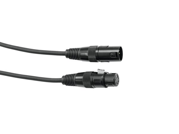 EUROLITE DMX cable XLR 5pin 3m bk