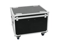 ROADINGER Flightcase 4x LED THA-100F/THA-120PC mit Rollen