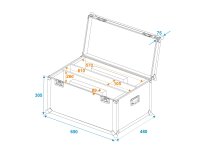 ROADINGER Flightcase 2x LED PLL-360