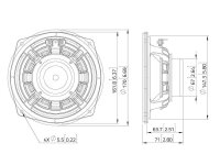 LAVOCE MAN062.00 6,5" Mid-Woofer, Neodym, Alukorb