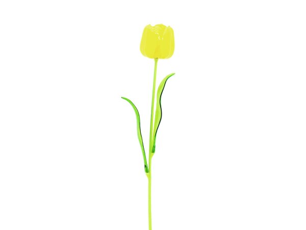 EUROPALMS Crystal tulip, yellow, artificial flower, 61cm 12x