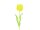 EUROPALMS Crystal tulip, yellow, artificial flower, 61cm 12x