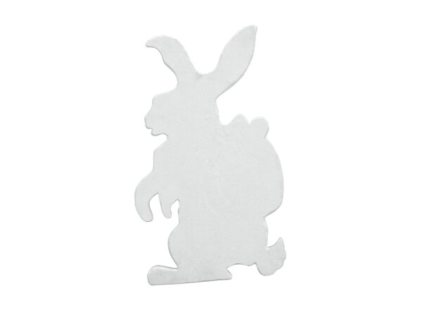 EUROPALMS Silhouette Easter Rabbit, white, 60cm