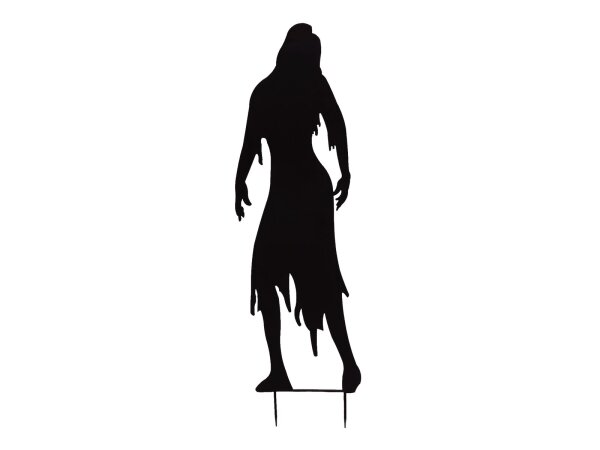 EUROPALMS Silhouette Metal Zombie Woman, 135cm