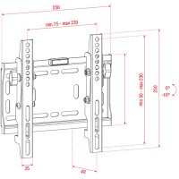 Showgear PLB2342 TV Wall Mount for 23" - 42"