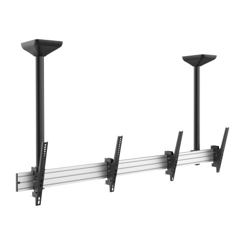 Showgear PCM4555S-2 Dual Screen Ceiling Mount Short 45" bis 55" - neigbar 20° nach unten - einstellbare Länge