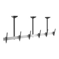 Showgear PCM4555S-3 Triple Screen Ceiling Mount Short...