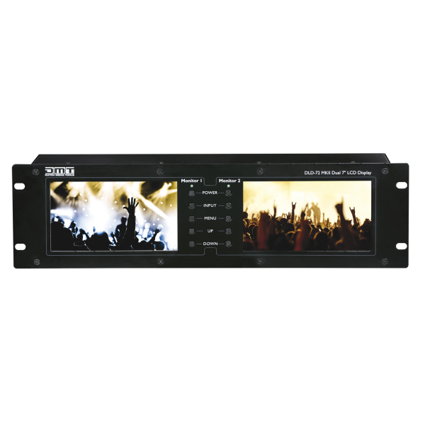 DMT DLD-72 MKII Zwei 7"-Displays mit HDMI-Link - Rackeinbau