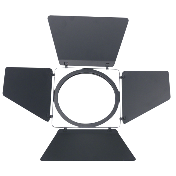 Showtec Barndoor for Parcan 64 Black four-leaves aluminium barndoor