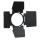 Showtec Barndoor for Spectral M800 Schwarzes vierflügelige Flügeltor
